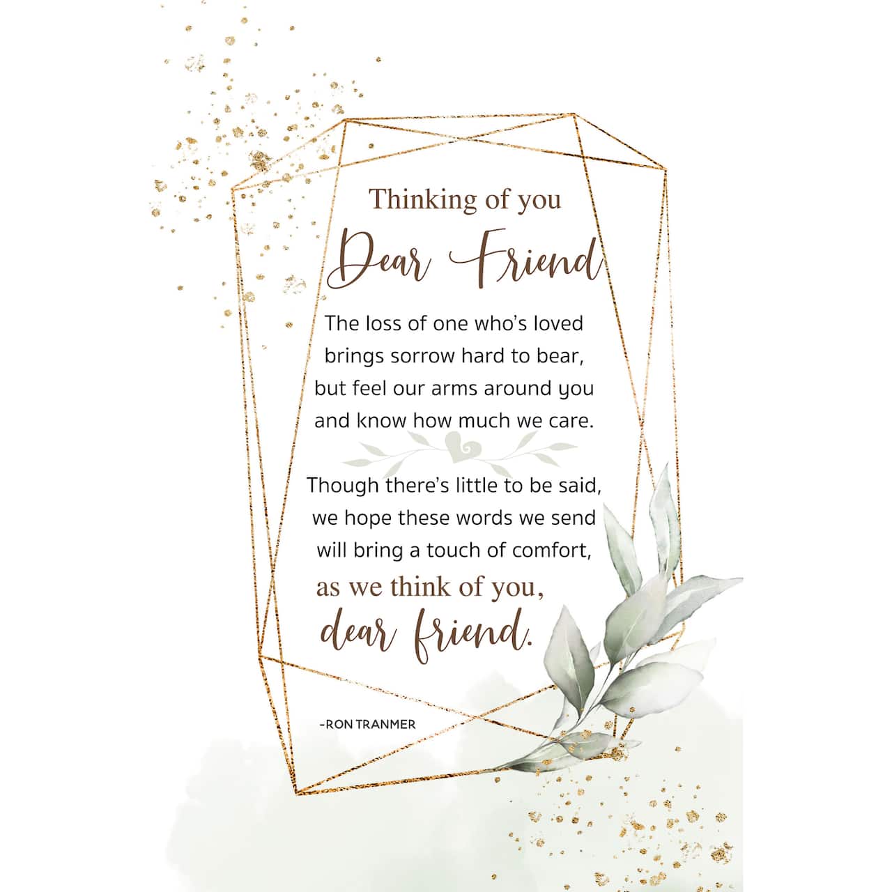 Thinking Of You Dear Friend Inspirational Wood Plaque